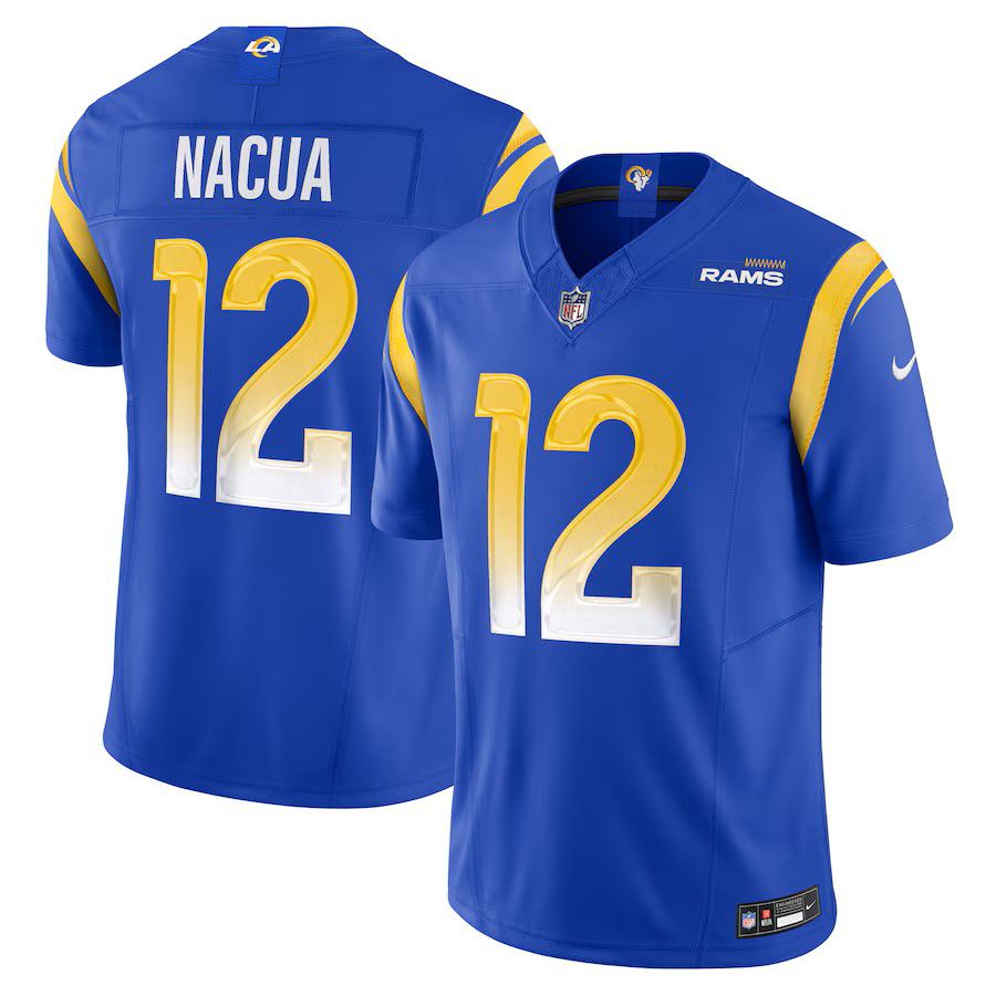 Men Los Angeles Rams #12 Puka Nacua Royal Nike 2025 Vapor F.U.S.E. Limited Player NFL Jersey->youth nfl jersey->Youth Jersey